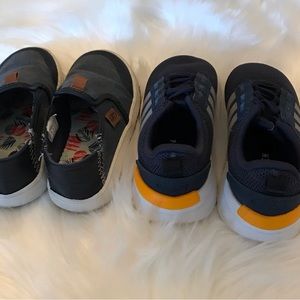 ADIDAS AND DR SCHOLLS KIDS LITTLE BOY SIZE 9 (AGE 4-5) BOTH ARE SLIP ON SHOES